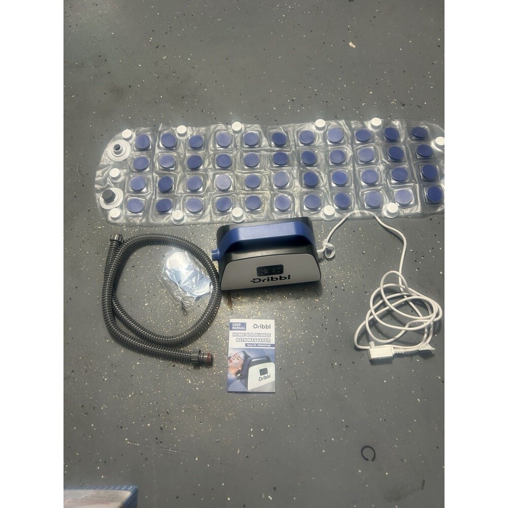Dribbl Home Spa Bubble Bath Massager Heated Bubble Massage Mat Remote New - Picture 2 of 7